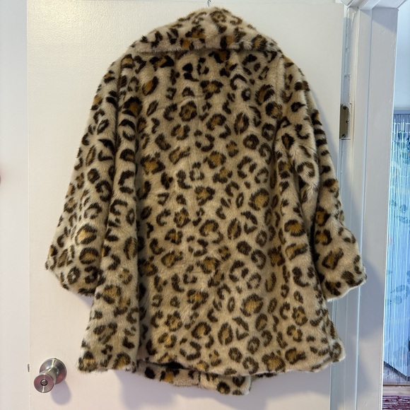 Free People Leopard Print Faux Fur Coat - Picture 2 of 4